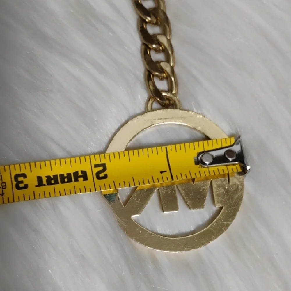 Michael Kors Gold Logo Key Holder & Bag Charm Vtg - Picture 7 of 7